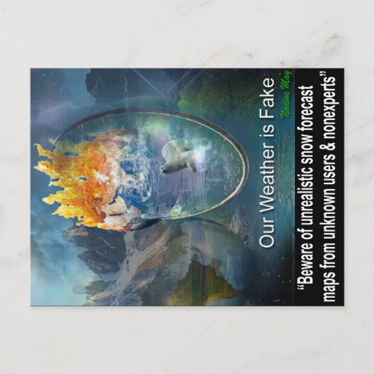 Zitate über unser Wetter Postkarte (Vorderseite)