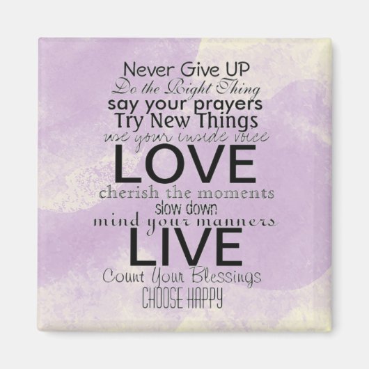 Zitate und Redewendungen Magnet (Vorne)