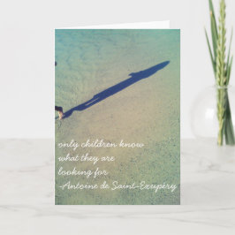 Zitate vom kleinen Prince/Le kleinen Prinzen Karte