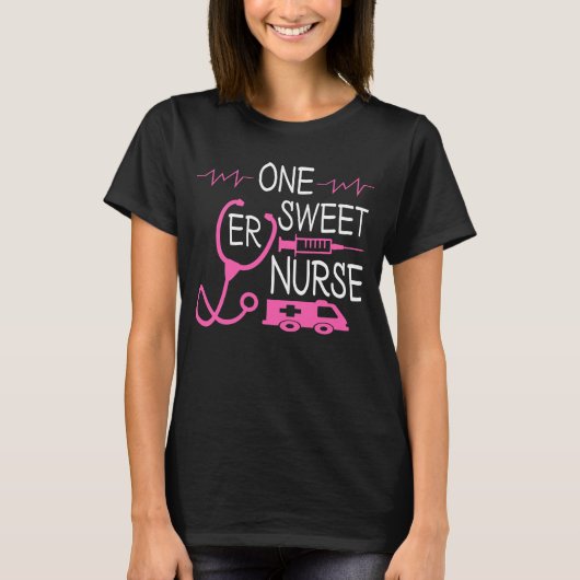 Zitate von Funny Nurse, eine süße Nurse T-Shirt (Vorderseite)