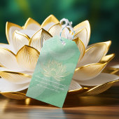 Zitate von Green Gold Lotus Yoga Meditation Instru Geschenkanhänger