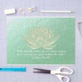 Zitate von Green Gold Lotus Yoga Meditation Instru Seidenpapier (Handwerk)