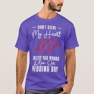Zitate von Heart Couple Wedship Romance T-Shirt