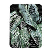 Zitate von inspirierenden Motivierend LIFE Magnet (Vertikal)