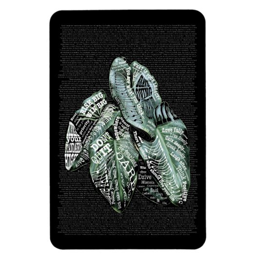 Zitate von inspirierenden Motivierend LIFE Magnet (Vertikal)