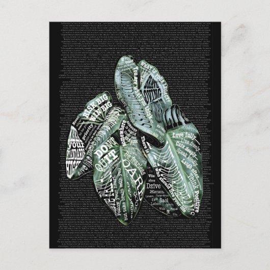 Zitate von inspirierenden Motivierend LIFE Postkarte (Vorderseite)