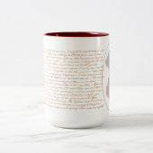 Zitate von Jane Austen P&P Zweifarbige Tasse (Mittel)