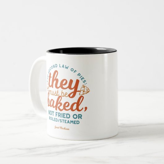 Zitate von Janet Clarkson Zweifarbige Tasse (Vorderseite Links)