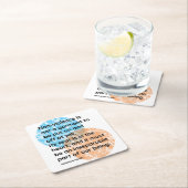 Zitate von Mahatma Gandhi ohne Gewalt Rechteckiger Pappuntersetzer (Vor Ort)