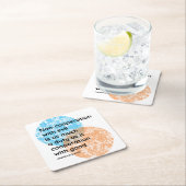 Zitate von Mahatma Gandhi zur Nichtkooperation Rechteckiger Pappuntersetzer (Vor Ort)