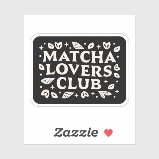 Zitate von Matcha Lover Aufkleber (Blatt)