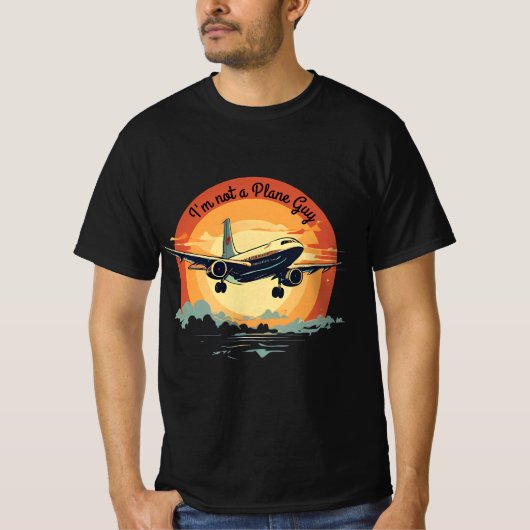 Zitate von niedlichen Funny Sunset Flight Airplane T-Shirt (Vorderseite)