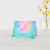 Zitate von Reiki Master und Yoga Mediator Karte (Gelbe Blume)