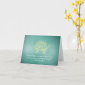 Zitate von Reiki Master und Yoga Mediator Karte (Gelbe Blume)