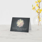 Zitate von Reiki Master und Yoga Mediator Karte (Gelbe Blume)
