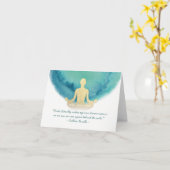 Zitate von Reiki Master und Yoga Mediator Karte (Gelbe Blume)