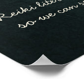 Zitate von Reiki Master und Yoga Mediator Poster (Ecke)