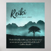 Zitate von Reiki Master und Yoga Mediator Poster (Vorne)