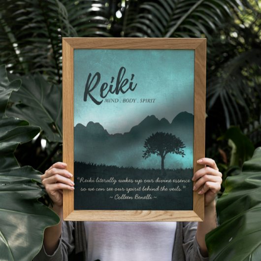 Zitate von Reiki Master und Yoga Mediator Poster