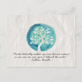 Zitate von Reiki Master und Yoga Mediator Postkarte (Vorderseite)