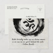 Zitate von Reiki Master und Yoga Mediator Postkarte (Vorne/Hinten)