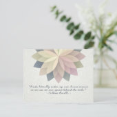 Zitate von Reiki Master und Yoga Mediator Postkarte (Stehend Vorderseite)