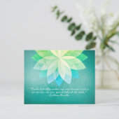 Zitate von Reiki Master und Yoga Mediator Postkarte (Stehend Vorderseite)