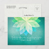 Zitate von Reiki Master und Yoga Mediator Postkarte (Vorne/Hinten)