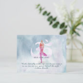 Zitate von Reiki Master und Yoga Mediator Postkarte (Stehend Vorderseite)