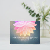 Zitate von Reiki Master und Yoga Mediator Postkarte (Stehend Vorderseite)