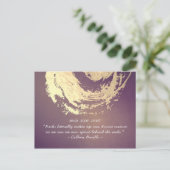 Zitate von Reiki Master und Yoga Mediator Postkarte (Stehend Vorderseite)