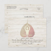 Zitate von Reiki Master und Yoga Mediator Postkarte (Vorne/Hinten)