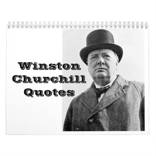 Zitate Von Winston Churchill Kalender Zazzle De