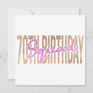 Zitate zum 70. Geburtstag Squad Einladung