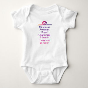 Zitate zum Geburtstag im März Baby Strampler