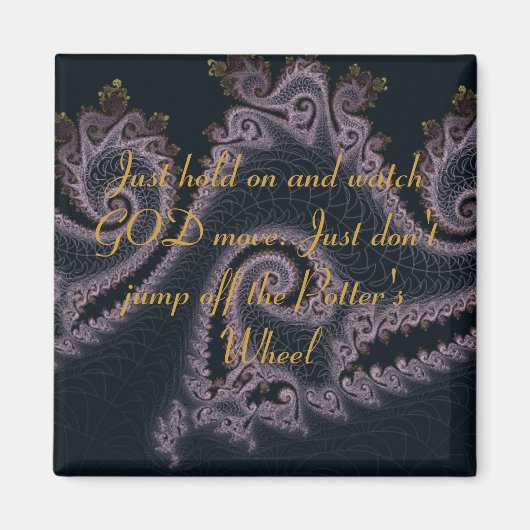 Zitate zum inspirierenden Entwurf des Potter-Rades Magnet (Vorne)