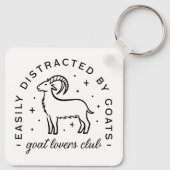 Zitate zum Leben von Ziegenliebhabern in der Landw Schlüsselanhänger (Rückseite)