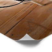 Zitate zum Thema Musik - harte Arbeit Poster (Ecke)