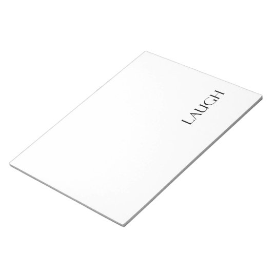 Zitate zum Zitat des inspirierenden Lachen Notizblock (angewinkelt)