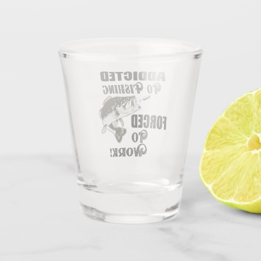 Zitate zur Arbeit: Wolfsbarsch Schnapsglas (Rückseite)