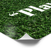 Zitate zur Baseball-Motivation Poster (Ecke)