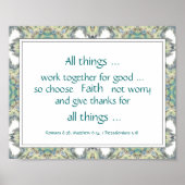 Zitate zur Förderung Aquamariner Bibelbibliotheken Poster (Vorne)