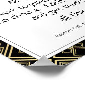 Zitate zur Inspiration für das Leben Poster (Ecke)