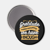 Zitate zur InspirationsDankbarkeit Magnet (Vorderseite/Rückseite)