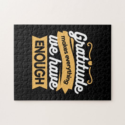 Zitate zur InspirationsDankbarkeit Puzzle (Horizontal)