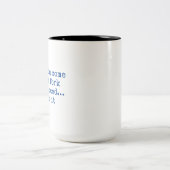 Zitate Zweifarbige Tasse (Mittel)