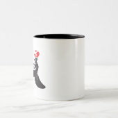 Zitate Zweifarbige Tasse (Mittel)