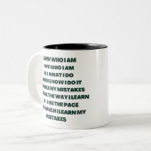 Zitate Zweifarbige Tasse (Vorderseite Links)