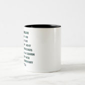Zitate Zweifarbige Tasse (Mittel)