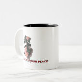 Zitate Zweifarbige Tasse (Vorderseite Links)